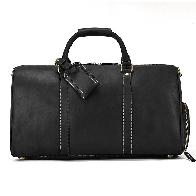 Vintage Cowhide & Leather Gym / Travel Bag
