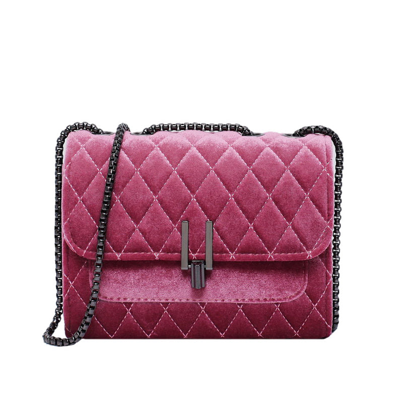 Women's Velvet Crossbody Bag
