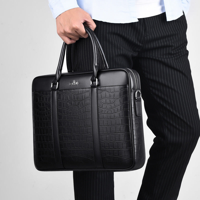 Men's PU Leather Business Handbag
