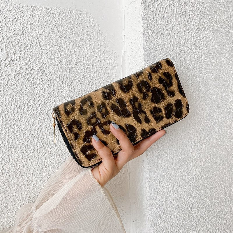 Ladies Leopard Patterned Purse