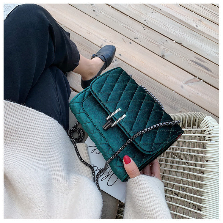 Women's Velvet Crossbody Bag