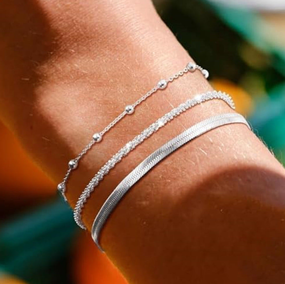 Men's Silver Exquisite Bracelets