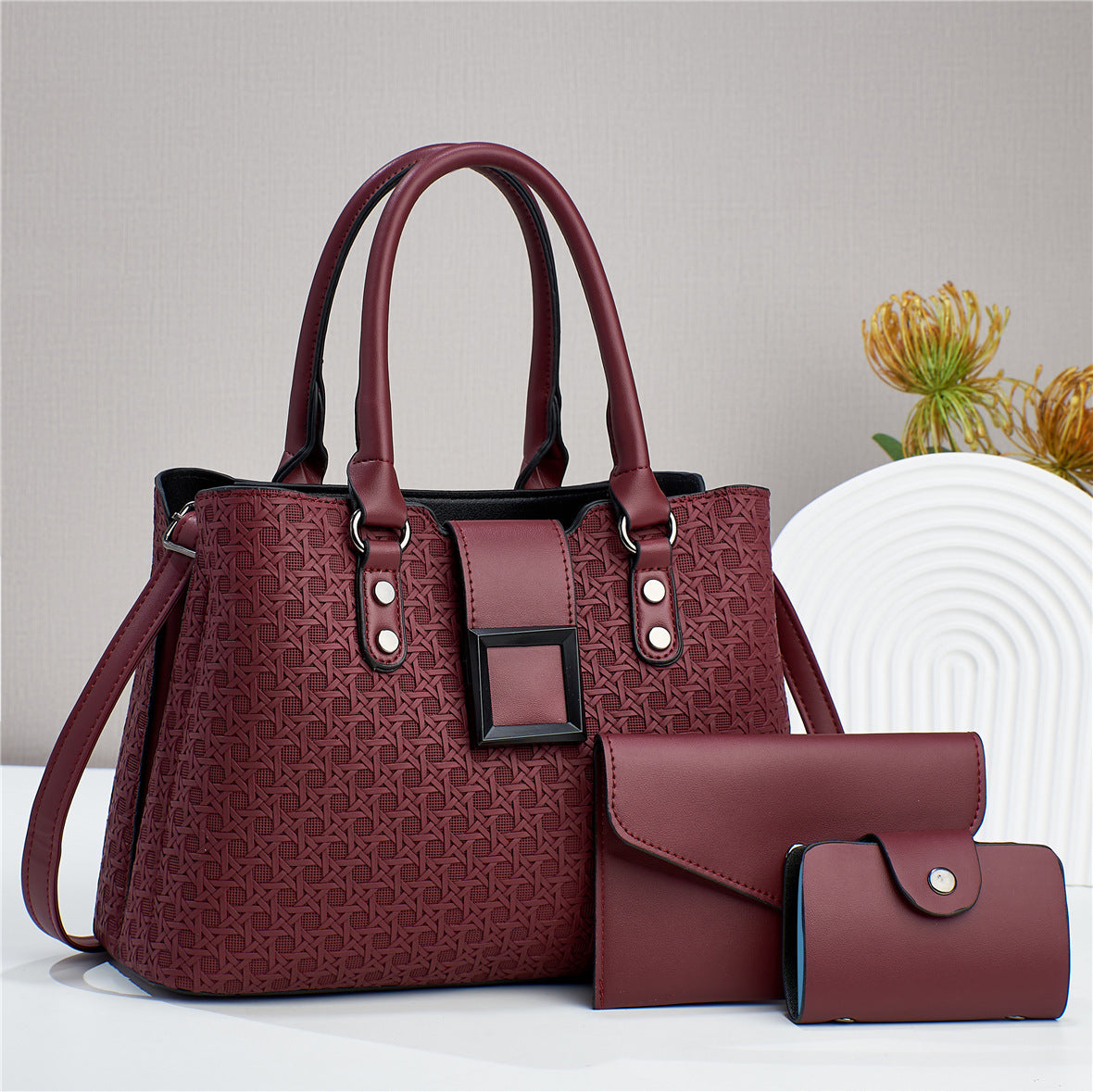 Three-piece Women's One Shoulder Crossbody Bag