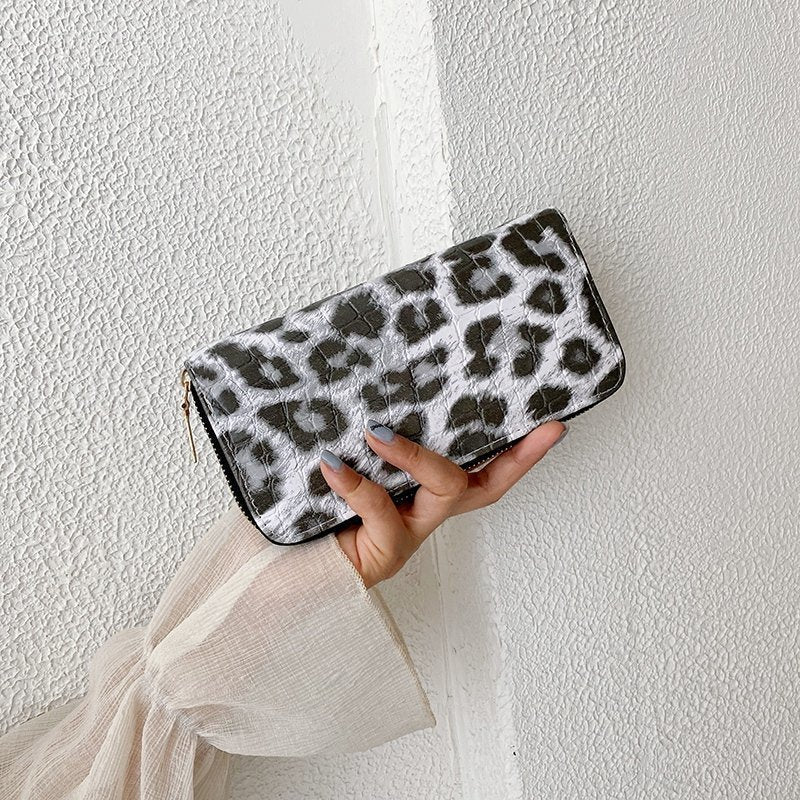 Ladies Leopard Patterned Purse