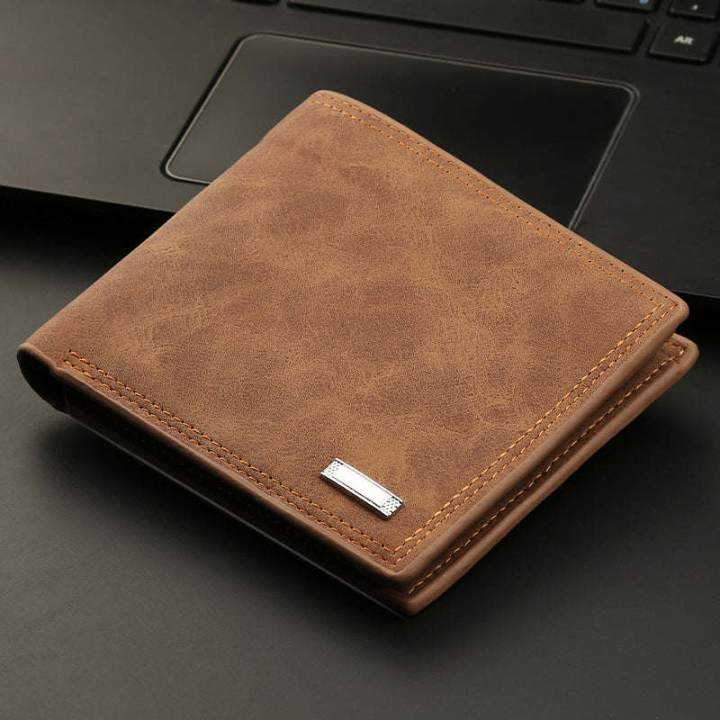 Men's Compact Wallet With Zipper