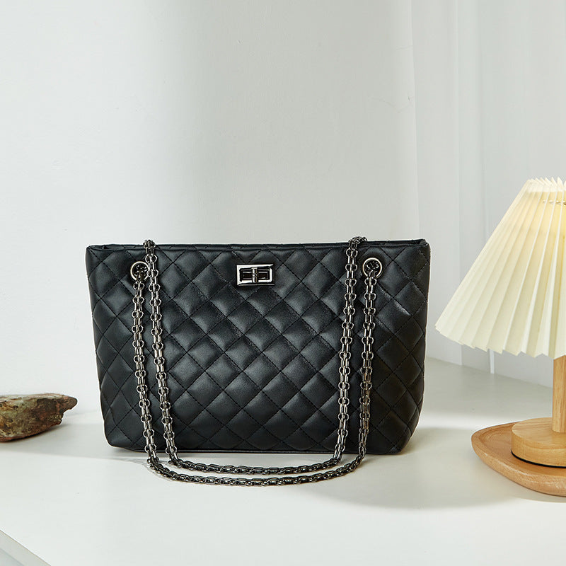 Women's Plaid Chain Bag