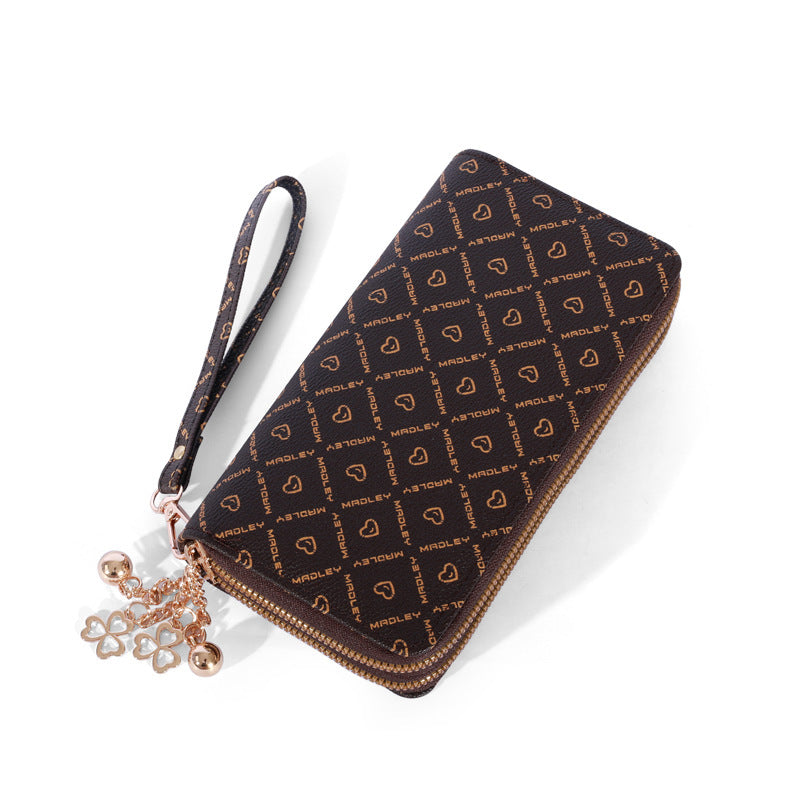 Women's Hand Holding Casual Double Zip Purse