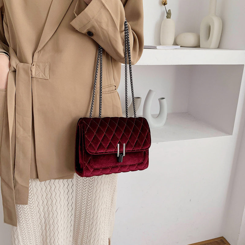 Women's Velvet Crossbody Bag