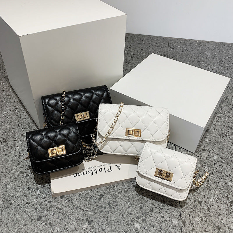 Women's Diamond Chain Shoulder Messenger Bag