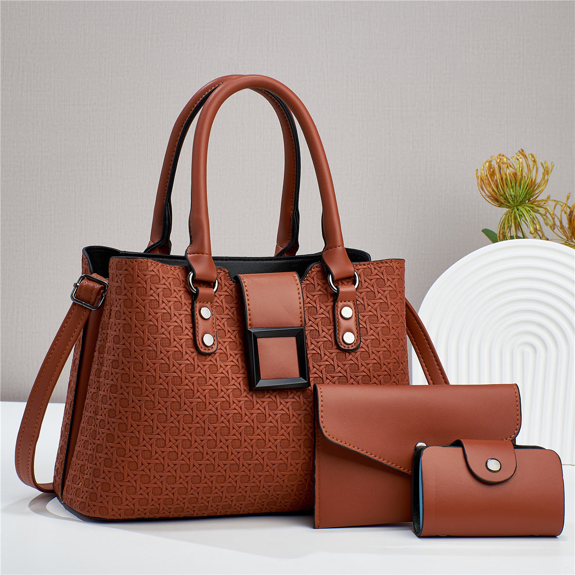 Three-piece Women's One Shoulder Crossbody Bag