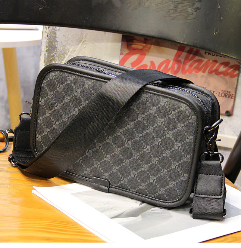 Plaid Men's Messenger Bag