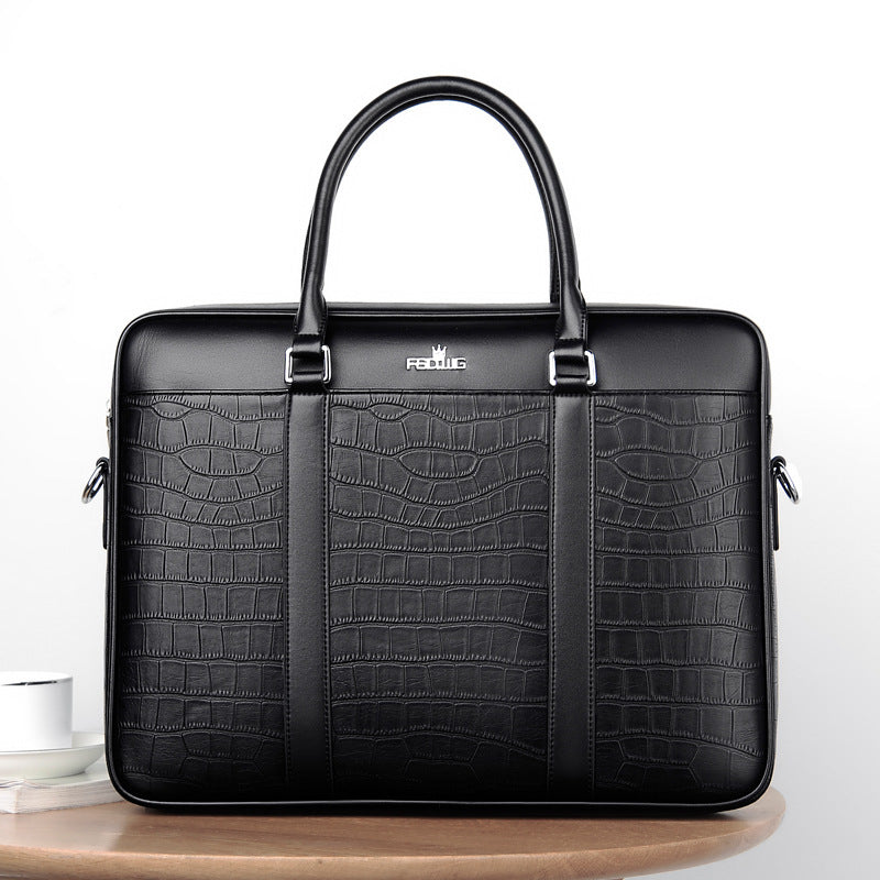 Men's PU Leather Business Handbag