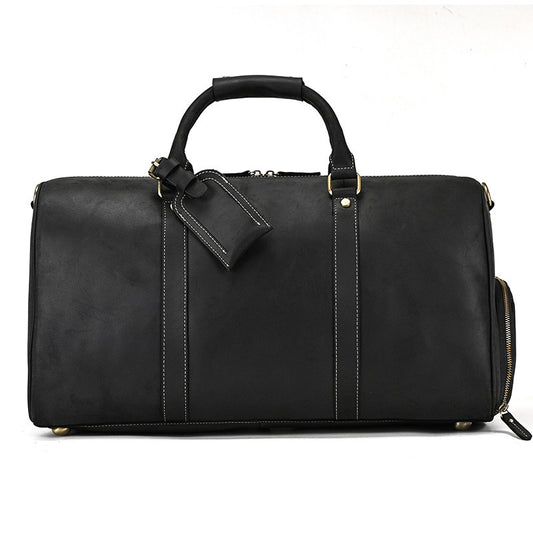 Vintage Cowhide & Leather Gym / Travel Bag