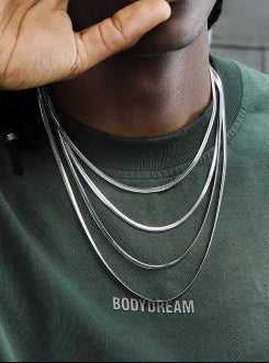Flat Snake Bone Chain