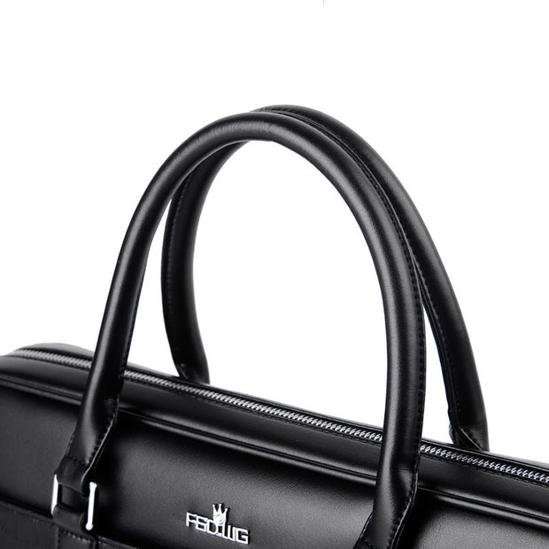 Men's PU Leather Business Handbag