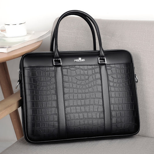 Men's PU Leather Business Handbag