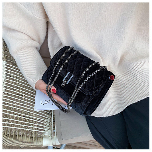 Women's Velvet Crossbody Bag