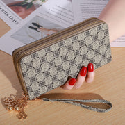 Women's Hand Holding Casual Double Zip Purse