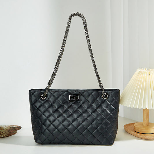 Women's Plaid Chain Bag