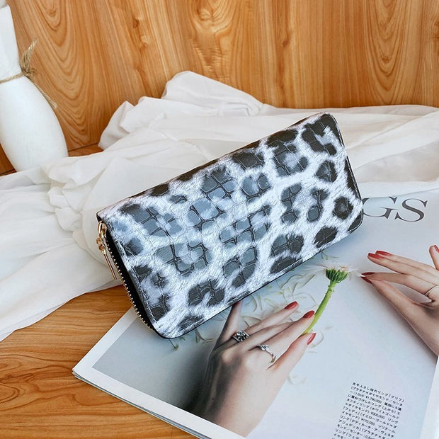 Ladies Leopard Patterned Purse