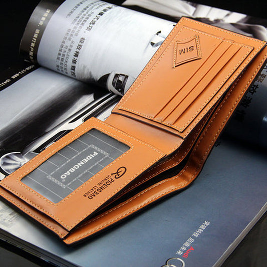 Men's Plaid Multi-Card Wallet