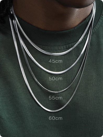Flat Snake Bone Chain