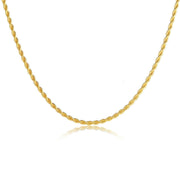 Men's Gold Twisted String Chain Necklace