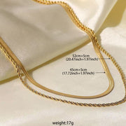 Retro Twist Necklace