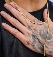Men's Gold Pendant Necklace