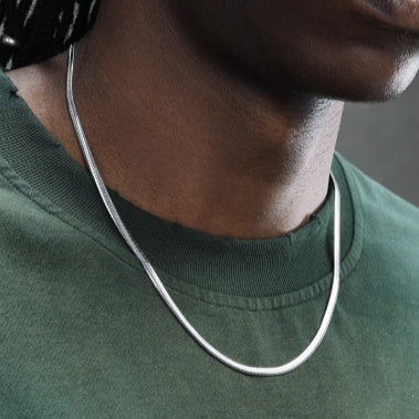 Flat Snake Bone Chain