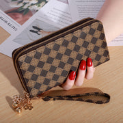 Women's Hand Holding Casual Double Zip Purse