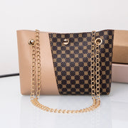 Dotted Printed Chain Shoulder Messenger Bag